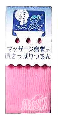AISEN: Мочалка для тела жесткая (28х100см) розовая