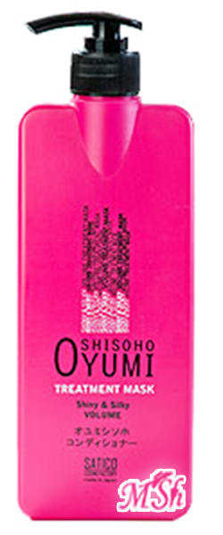 SATICO OYUMI SHISOHO "Volume Treatment Mask": Маска-уход для волос для придания объема, 500г