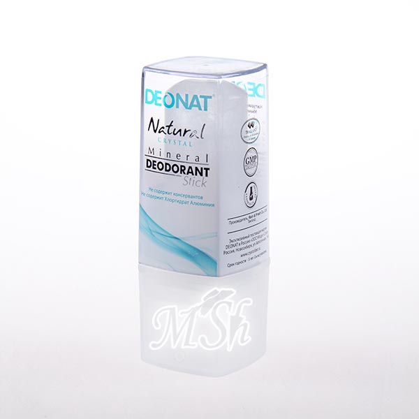 DEONAT "Natural Crystal": Натуральный кристаллический минеральный дезодорант, 40 г