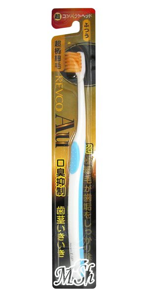EQ MAXON "Nano Gold Toothbrush": Зубная щетка с наночастицами золота, средней жесткости, суперкомпактная чистящая головка