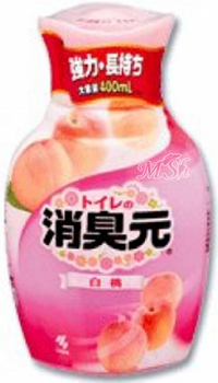 KOBAYASHI "Shoshugen": Жидкий ароматизатор для туалета с ароматом персика, 400мл