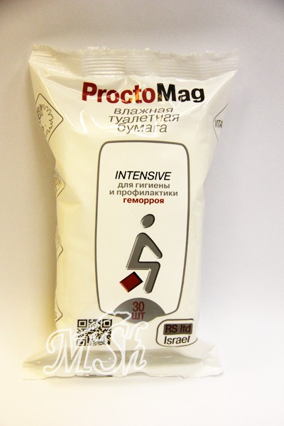 ProctoMag:  Влажная туалетная бумага от геморроя, 30шт/уп