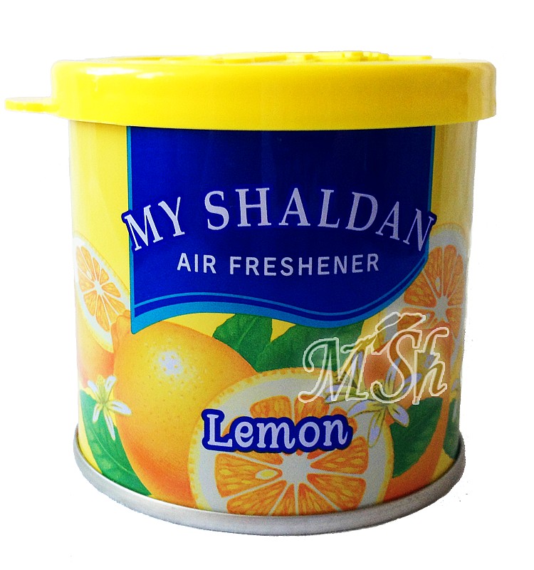 ST "My Shaldan": Желеобразный ароматизатор для помещений, на основе лимонена, аромат лимона, 80г