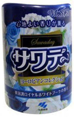 KOBAYASHI "Sawaday": Освежитель воздуха для туалета аромат белых цветов, 140гр