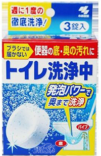 KOBAYASHI: Таблетки для дезинфекции, удаления загрязнений и запаха в сливном отверстии унитаза, 6шт