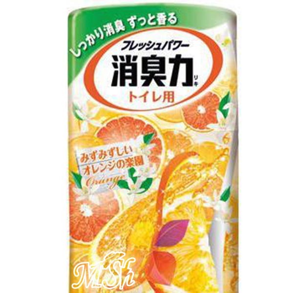 ST "Shoushuuriki": Жидкий дезодорант-ароматизатор для туалета с ароматом апельсина, 400мл