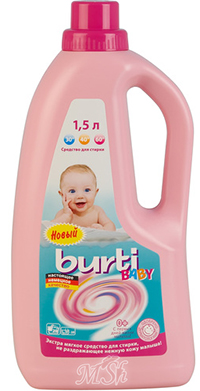 BURTI BABY "Liquid": Универсальное жидкое средство для стирки детского белья, 1500мл