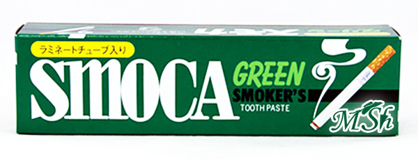 SMOCA "Smoca Green": Зубная паста для курильщиков со вкусом мяты и эвкалипта, 120г