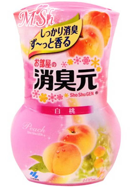 KOBAYASHI "Oheyano Shoshugen": Жидкий дезодорант для комнаты с ароматом персика, 400мл
