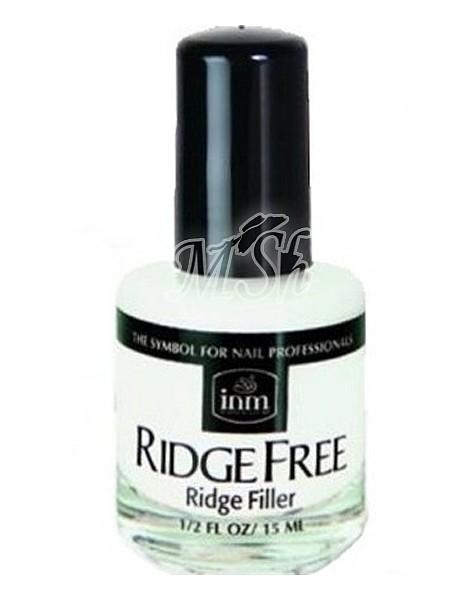 INM RidgeFree Ridgefiller: Выравнивающая основа для натуральных ногтей (белая), 15 мл.