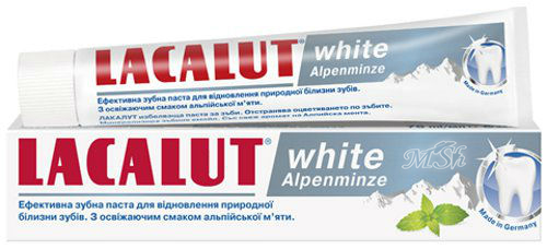 LACALUT WHITE "Альпийская Мята": Зубная паста, 75мл