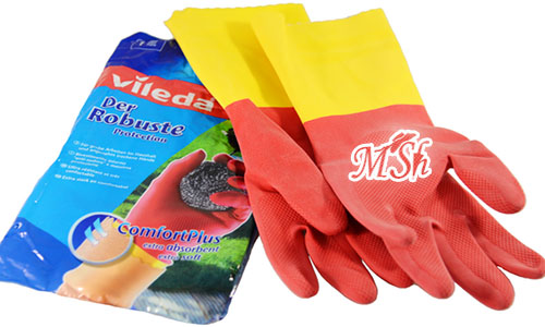 VILEDA: Перчатки резиновые, прочные