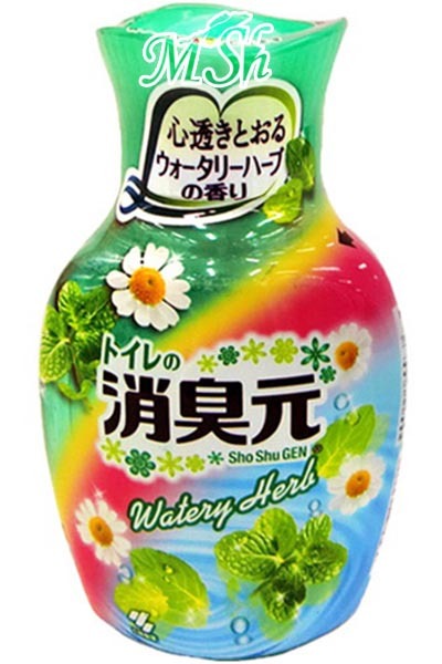 KOBAYASHI "Shoshugen": Жидкий дезодорант для туалета с ароматом мятных трав, 400мл 