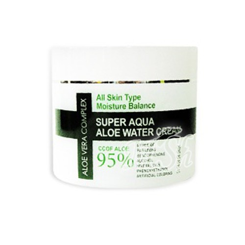 ORGANIA "Super Aqua Aloe Water Cream 95%": Универсальный увлажняющий крем с алоэ вера и витамином В5, 300г