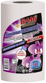 BAMi: Бумажные полотенца, 120лист/рул