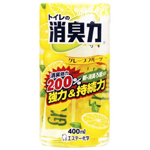 ST "Shoushuuriki": Жидкий дезодорант-ароматизатор для туалета с ароматом грейпфрута, 400мл