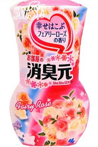 KOBAYASHI "Oheyano Shoshugen": Жидкий дезодорант для комнаты с ароматом розы, 400мл