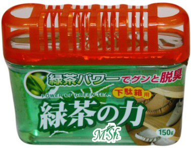 KOKUBO: Дезодорант-поглотитель неприятных запахов для обувных шкафов, экстракт зелёного чая, 150гр
