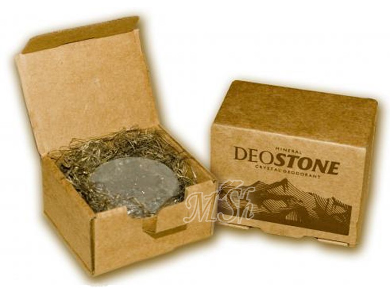 Дезодорант Алунит-NH, мини, в подарочной эко-коробочке, алюмоаммониевые квасцы, 55г