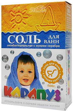 КАРАПУЗ АКВАРИУМ: Соль для ванн антибактериальная, 500г