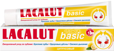 LACALUT BASIC "Цитрусовый": Зубная паста, 75мл