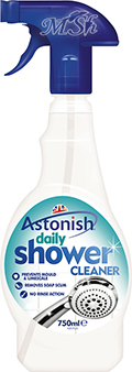 ASTONISH: Очиститель для душевых кабин с антибактериальным эффектом, спрей, 750мл