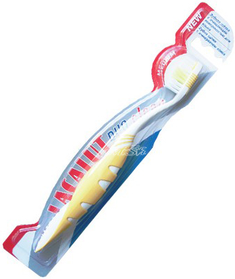 LACALUT "Duo Clean": Зубная щетка для зубов и очищения языка, средняя жесткость