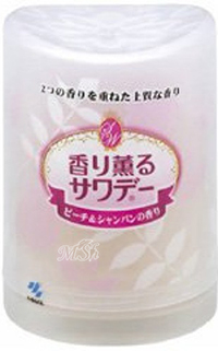 KOBAYASHI "Sawaday": Освежитель воздуха для туалета аромат персика в шампанском, 140гр