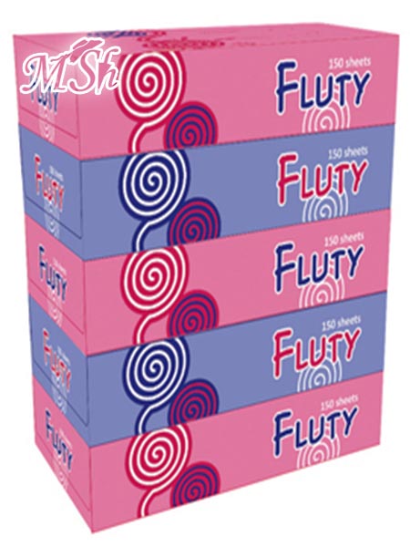 NICHIKO "Fluty": Двухслойные салфетки, 5пачeк/уп, 150шт