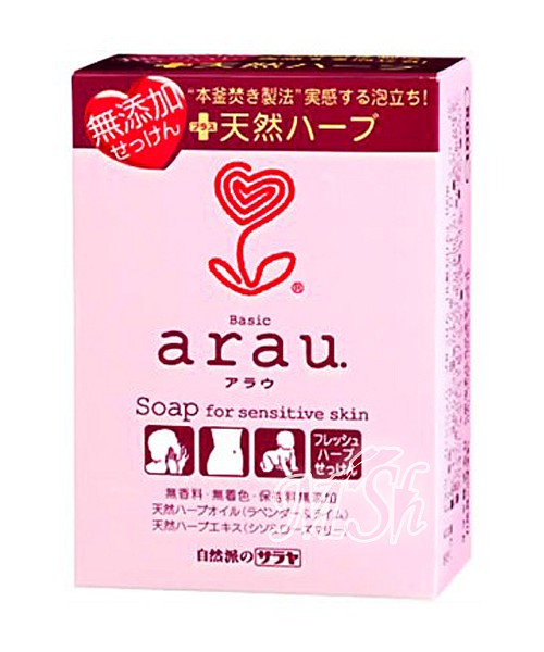 ARAU: Мыло твёрдое на основе трав, для чувствительной кожи, 100г