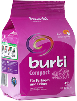 BURTI "Compact": Стиральный порошок концентрат для стирки цветного и тонкого белья, 893г