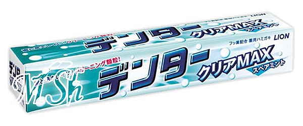 LION "Denta Clear Max": Зубная паста с микрогранулами для защиты от кариеса, с ароматом мяты