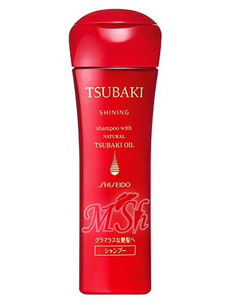 SHISEIDO TSUBAKI "Shining": Премиум шампунь для волос c цветочным ароматом, 220мл
