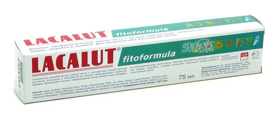 LACALUT "Fitoformula": Зубная паста от воспаления десен, 75мл