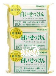 MIYOSHI: Туалетное мыло на основе натуральных компонентов, 3шт*108г