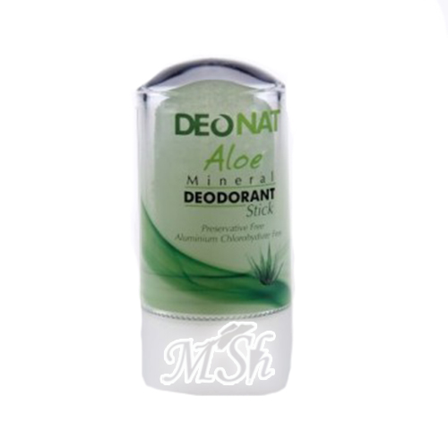 DEONAT «Aloe»: Кристаллический минеральный дезодорант с алое, стик, 60г
