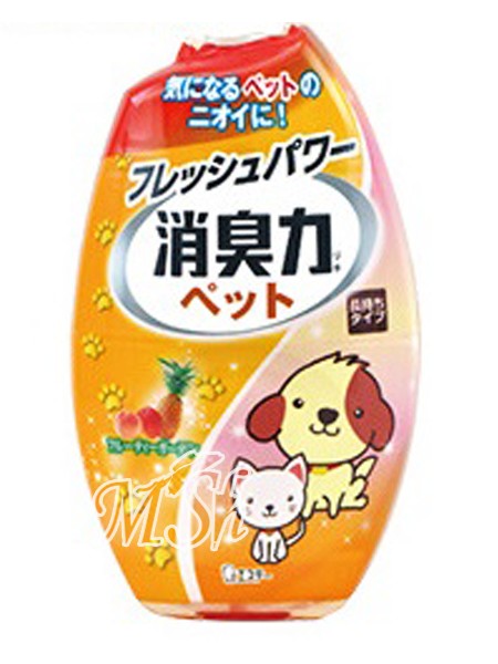 ST "Shoushuuriki": Жидкий ароматизатор для комнат против запаха домашних животных, 400 мл