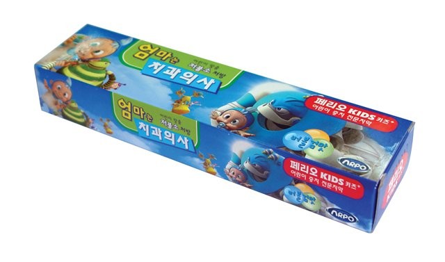 LG H&H "Perioe - Robot Arpo": Детская зубная паста со вкусом жевательной резинки, 75 гр