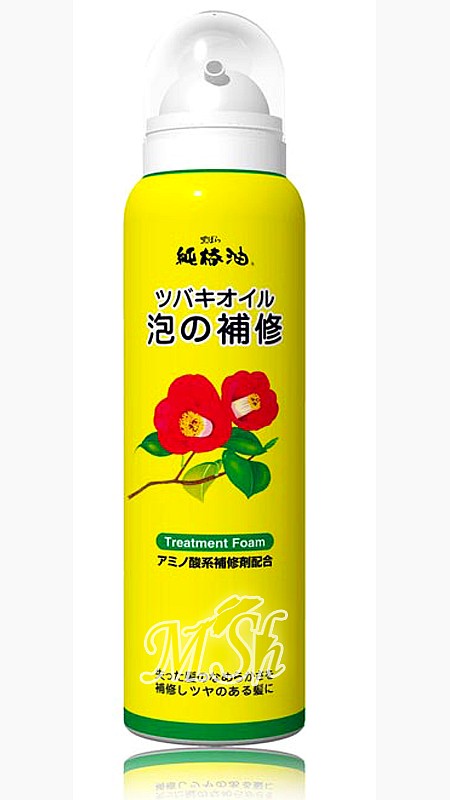 KUROBARA "Tsubaki Oil": Пенка для восстановления поврежденных волос с чистым маслом камелии, 140мл