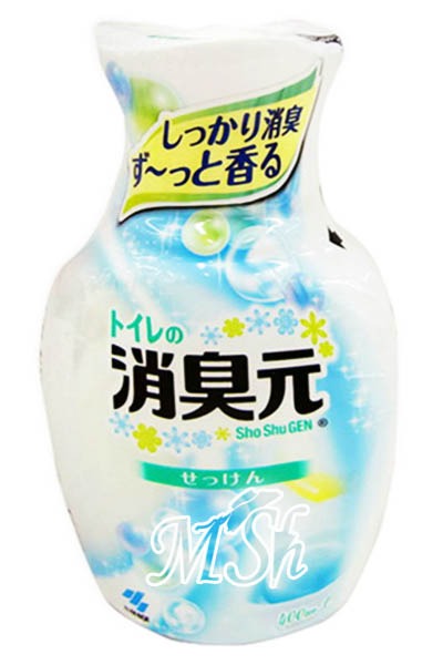 KOBAYASHI "Shoshugen": Жидкий ароматизатор для туалета с ароматом мыла, 400мл