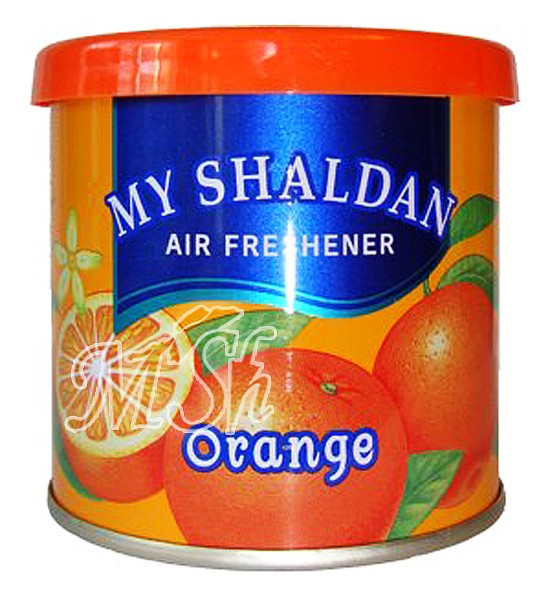ST "My Shaldan": Желеобразный ароматизатор для помещений, на основе лимонена, с ароматом апельсина, 80г