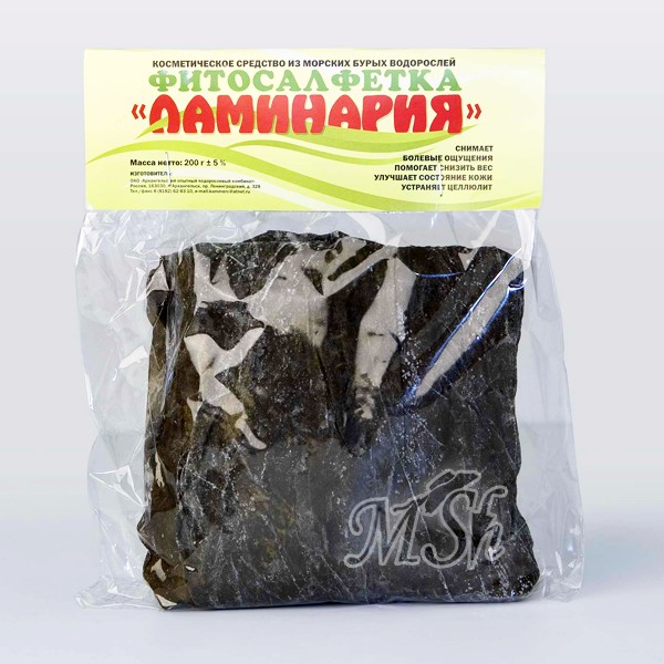 АОВК LAMINARIA: «Ламинария», фитосалфетка (листы для обертывания), 200 гр.