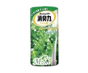 ST "Shoushuuriki": Жидкий дезодорант-ароматизатор для туалета с ароматом яблочной мяты, 400мл