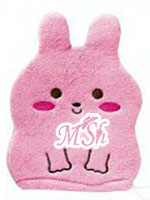 KOKUBO "Furocco Kids": Детская рукавичка для мытья тела Розовый Кролик