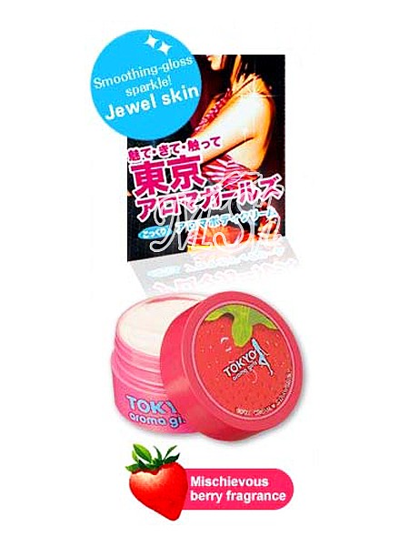 SANA "Aroma Cream Strawberries": Крем для тела с ароматом клубники, 50г